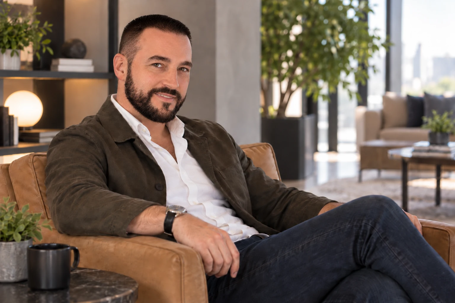 Bruno Quintela in a smart-casual portrait